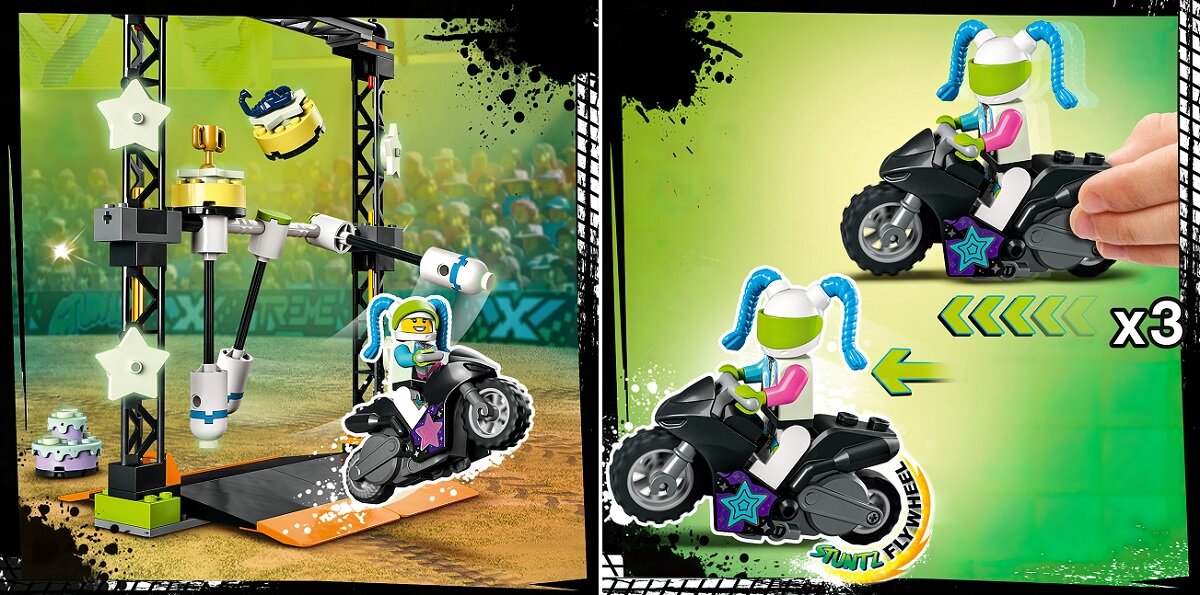 LEGO City Wyzwanie kaskaderskie: przewracanie 60341 kreatywna zabawa prawidłowy rozwój merytoryczny dziecka klocki figurki minifigurki bez zasilania klasyczna zabawa wysoka jakość lego wielogodzinna zabawa Pomoc w rozwoju życiowych umiejętności