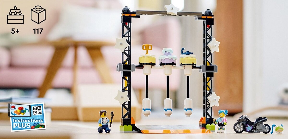 LEGO City Wyzwanie kaskaderskie: przewracanie 60341 kreatywna zabawa prawidłowy rozwój merytoryczny dziecka klocki figurki minifigurki bez zasilania klasyczna zabawa wysoka jakość lego wielogodzinna zabawa Zabawa w budowanie dla dzieci w wieku od 5 lat