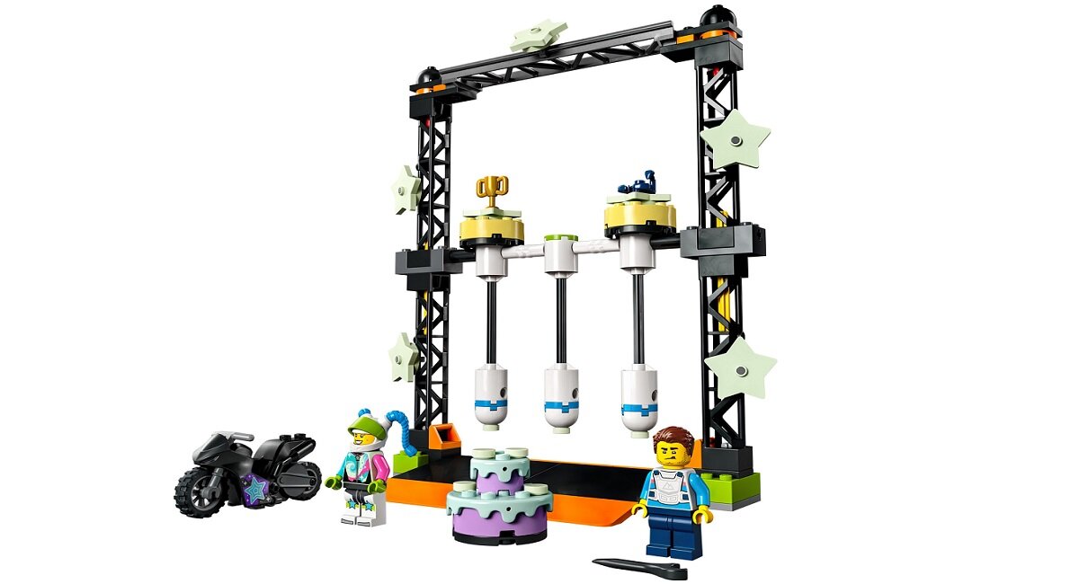 LEGO City Wyzwanie kaskaderskie: przewracanie 60341 kreatywna zabawa prawidłowy rozwój merytoryczny dziecka klocki figurki minifigurki bez zasilania klasyczna zabawa wysoka jakość lego wielogodzinna zabawa Zawartość opakowania