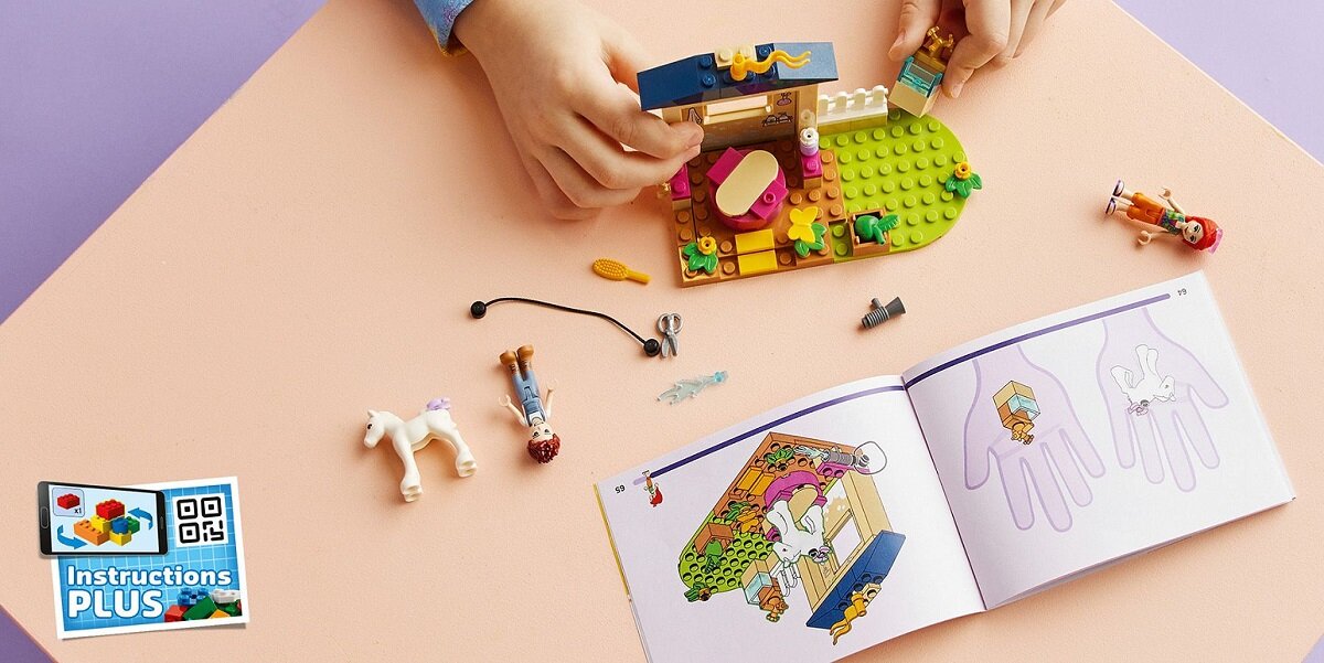 LEGO Friends Kąpiel dla kucyków w stajni 41696 LEGO Instruction PLUS 