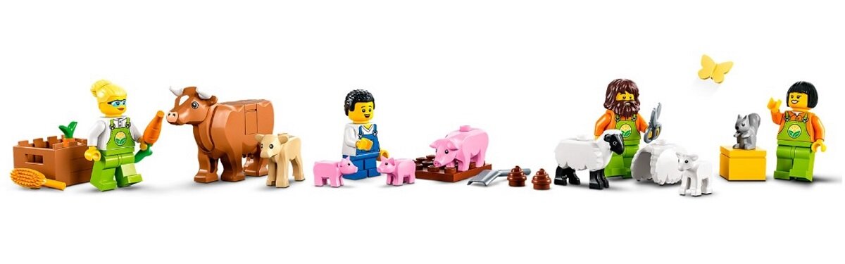 LEGO City Stodoła i zwierzęta gospodarskie 60346 kreatywna zabawa prawidłowy rozwój merytoryczny dziecka klocki figurki minifigurki bez zasilania klasyczna zabawa wysoka jakość lego wielogodzinna zabawa Zabawa ze zwierzętami na farmie dla dzieci od 4 lat