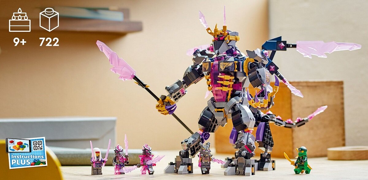 LEGO Ninjago Kryształowy król 71772 Bojowy zestaw NINJAGO z wojownikami ninja i złoczyńcami dzieci mają do wyboru smoki, świątynie, mechy i pojazdy