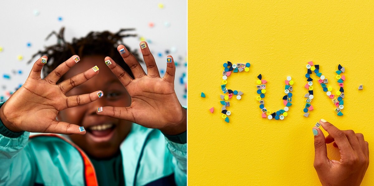 LEGO DOTS Dodatki DOTS — seria 7: SPORT 41958 Upominek dla sześciolatków i starszych dzieci