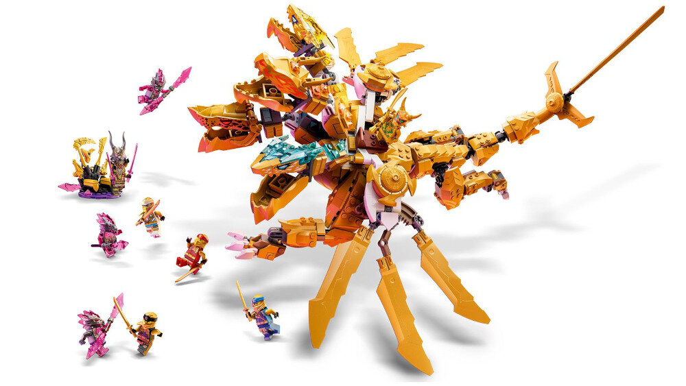 LEGO Ninjago Złoty Ultra Smok Lloyda - ninjago