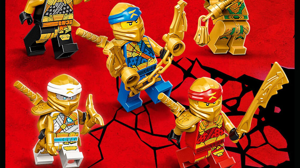 LEGO Ninjago Złoty Ultra Smok Lloyda  - broń