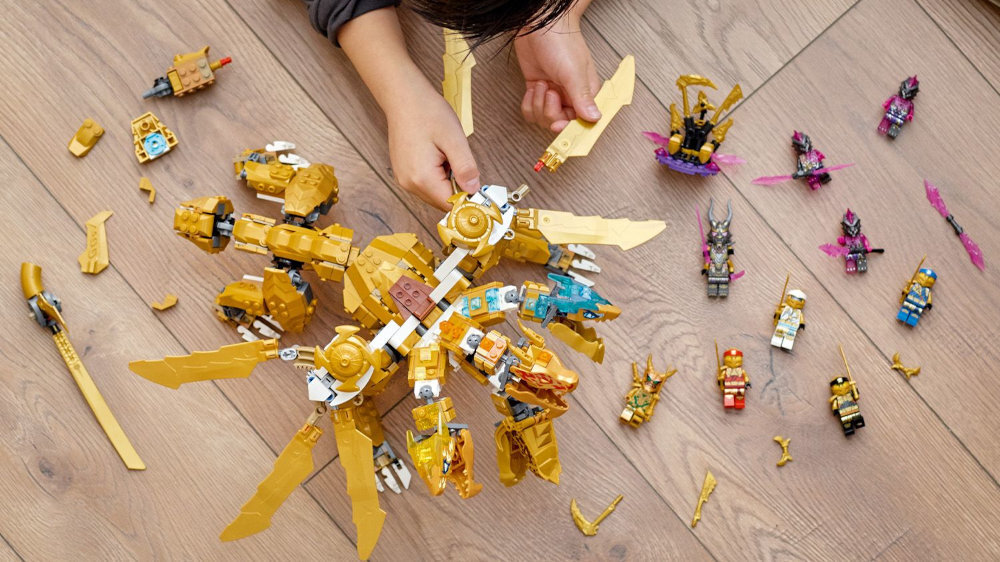 LEGO Ninjago Złoty Ultra Smok Lloyda  - elementy