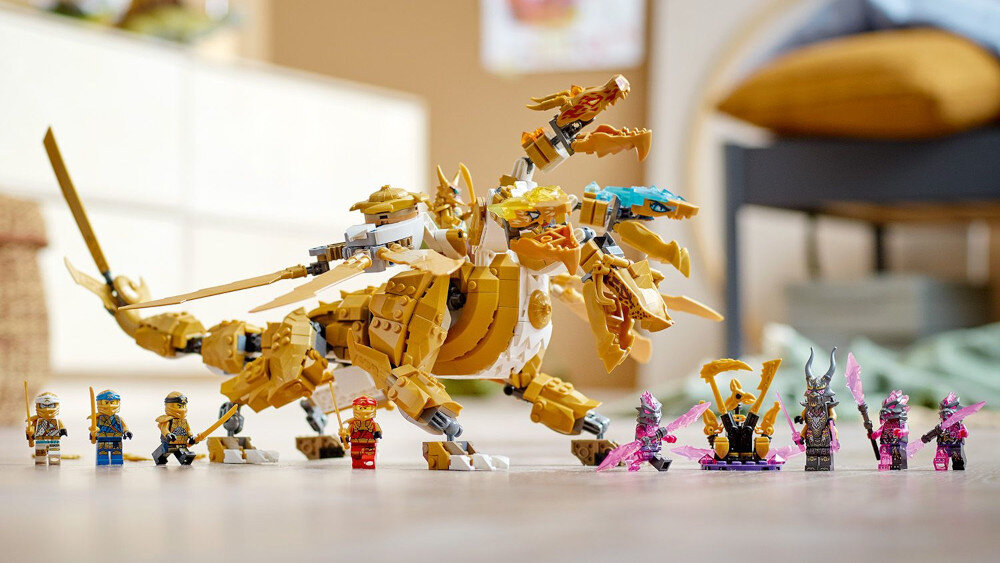 LEGO Ninjago Złoty Ultra Smok Lloyda  - prezent