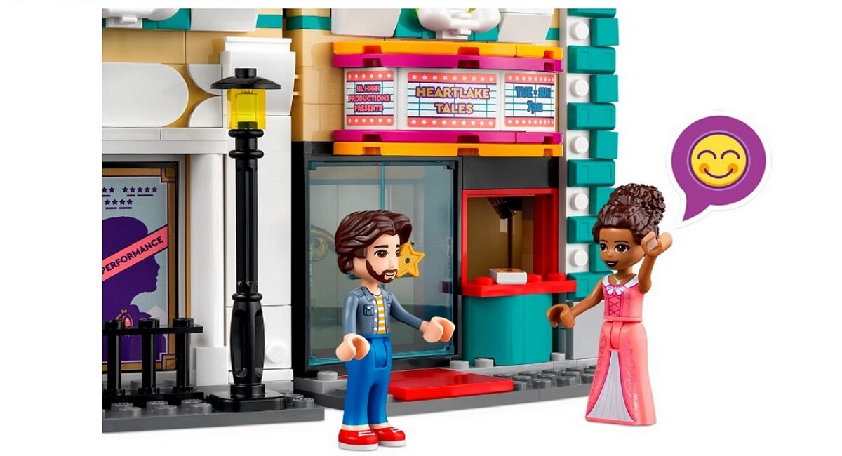 LEGO Friends Szkoła aktorska Andrei 41714 dla miłośników teatru Pożywka dla wyobraźni