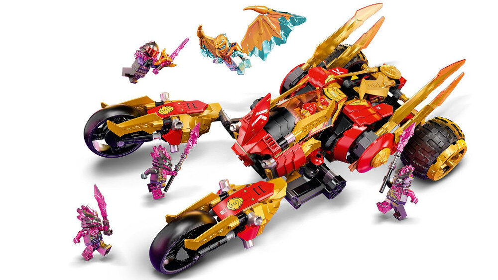 LEGO Ninjago Złoty smoczy ścigacz Kaia - ninjago