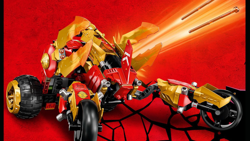 LEGO Ninjago Złoty smoczy ścigacz Kaia - pojazd