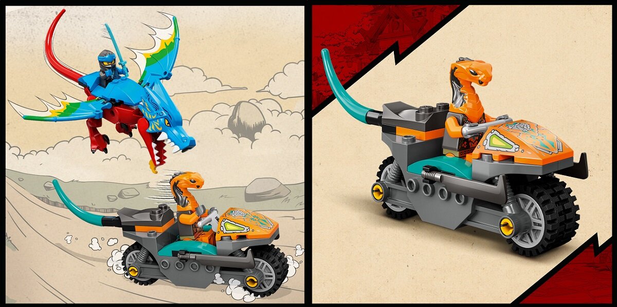 LEGO Ninjago Świątynia ze smokiem ninja 71759 Zestaw, który inspiruje młodych konstruktorów