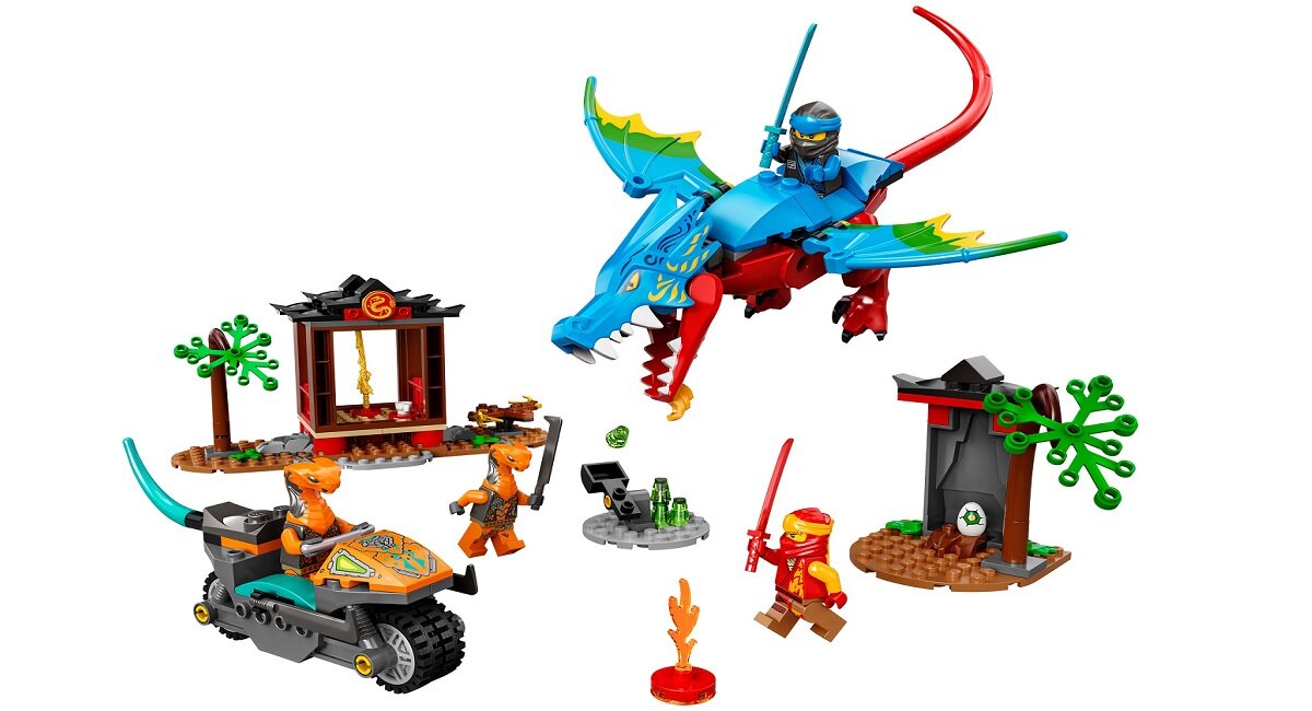 LEGO Ninjago Świątynia ze smokiem ninja 71759 Zestaw LEGO dla początkujących 