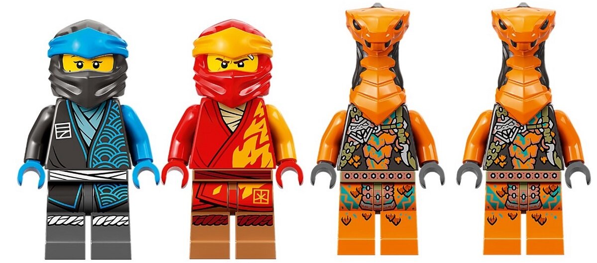 LEGO Ninjago Świątynia ze smokiem ninja 71759 Cztery minifigurki 