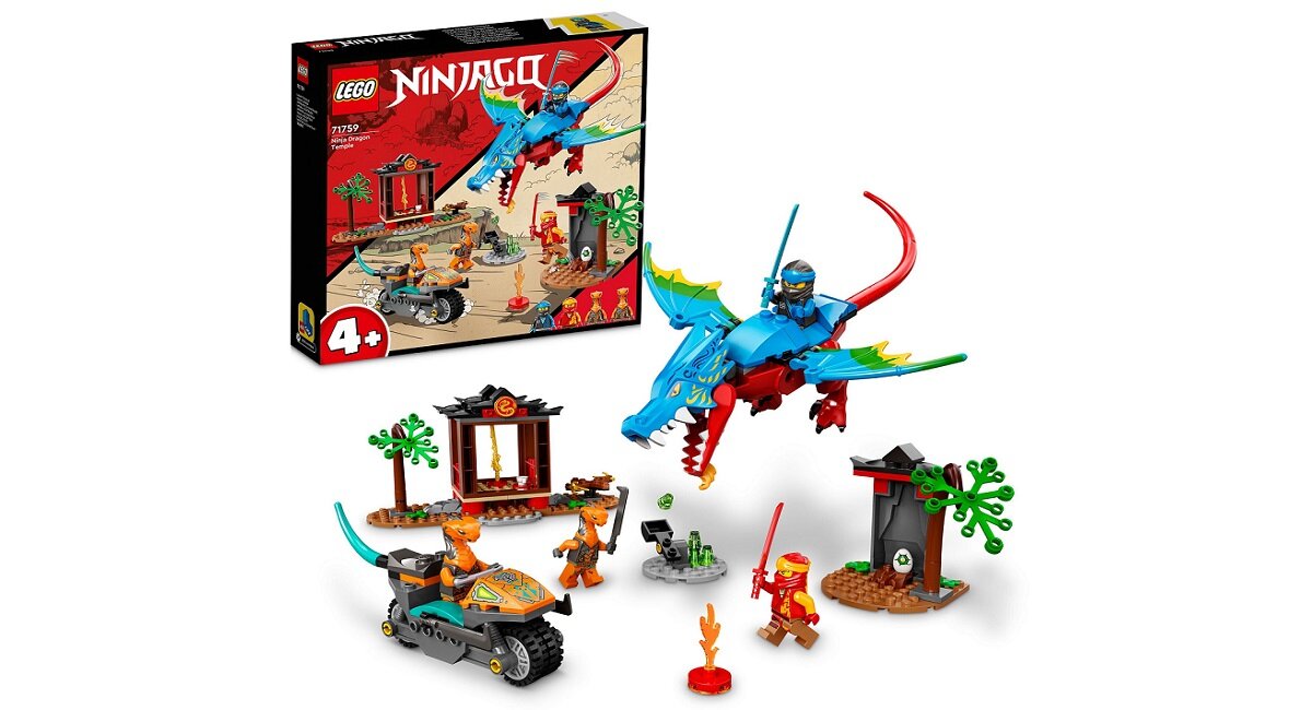 LEGO Ninjago Świątynia ze smokiem ninja 71759 Zabawa napędzana wyobraźnią