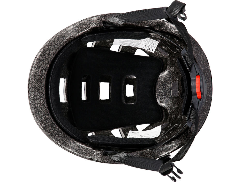 Kask rowerowy NILS EXTREME MTW08 Biało-czerwony (rozmiar S) pianka eps out-mold