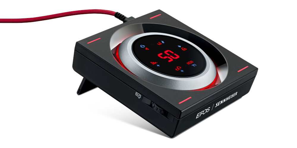 Wzmacniacz słuchawkowy SENNHEISER GSX 1200 Pro dźwięk komunikacja wzmacniacze jakość kontrola panel dotykowy głośność zmiany starcie gamingowe