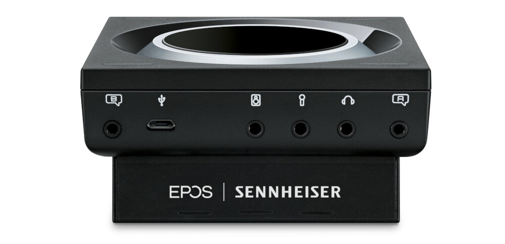 Wzmacniacz słuchawkowy SENNHEISER GSX 1200 Pro dźwięk komunikacja wzmacniacze jakość kontrola panel dotykowy głośność zmiany starcie gamingowe