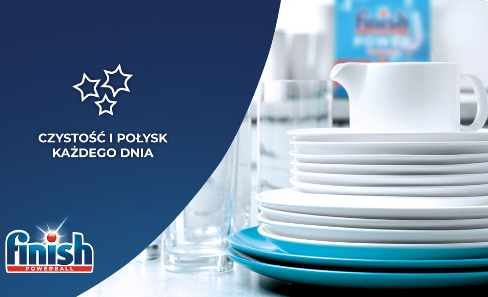 Tabletki do zmywarek FINISH Power Essential lider polecany przez producentów