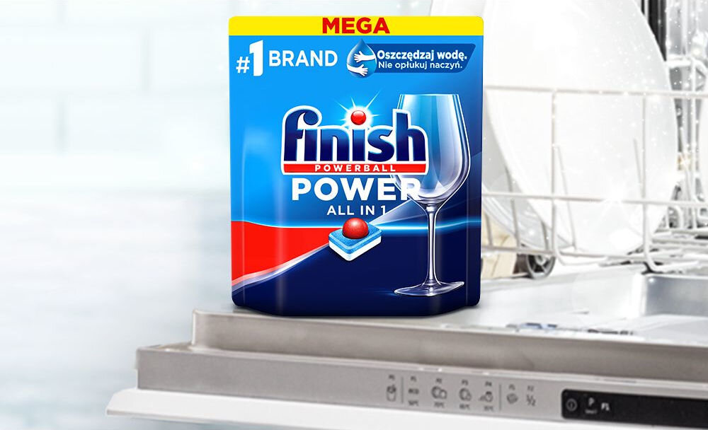 Tabletki do  zmywarek FINISH Powerball Power All in 1 Fresh - 20 szt. zalety