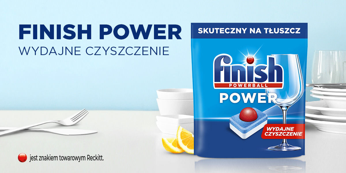 Tabletki do zmywarek FINISH Powerball Power All in 1 Lemon - 72 szt.