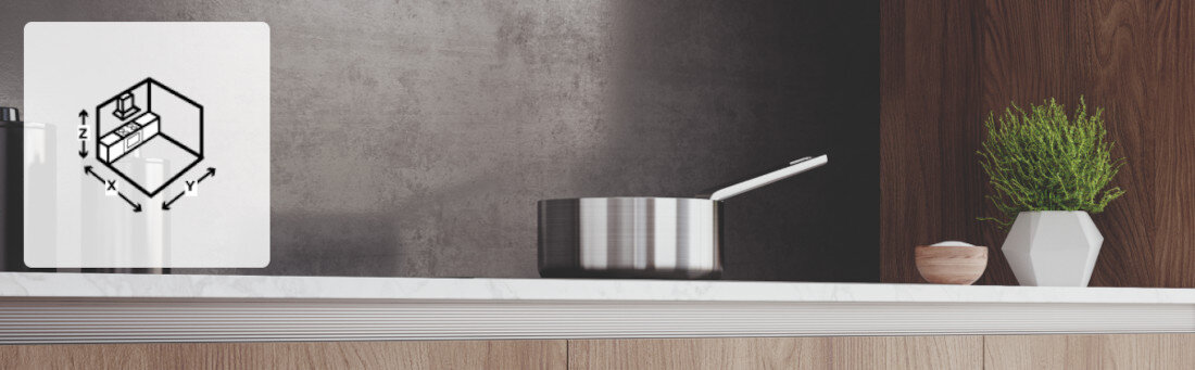 Okap FRANKE Box FBI 705 GR  Szary szerokość użytkowanie dostosowanie potrzeby trzy stopnie wydajności ciśnienie pracy