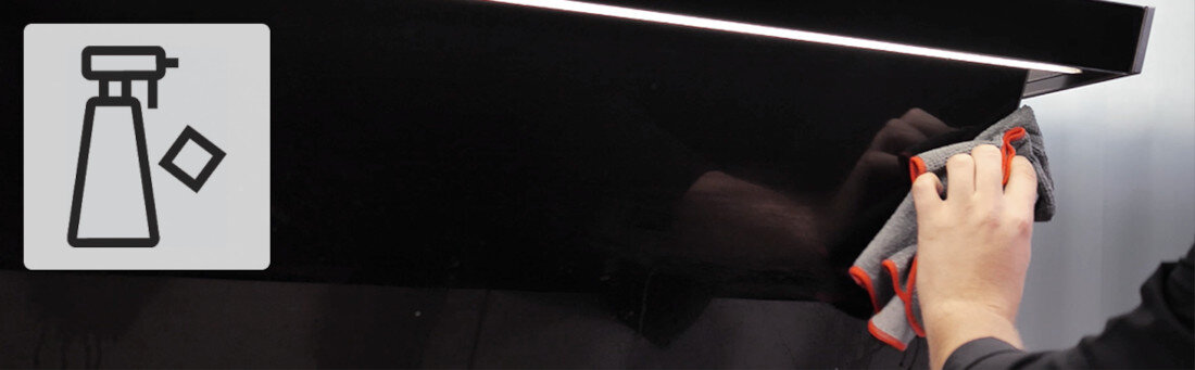 Okap FRANKE Evo FPJ 915 V BK A Czarny sterowanie czyszczenie wygoda bezpieczeństwo  funkcja blokady panelu sterowania