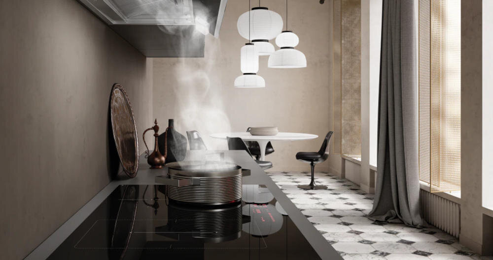 FRANKE Vertis FVT 905 BK A okap regulacja prędkość skokowa gotowanie pochłanianie opary zapachy