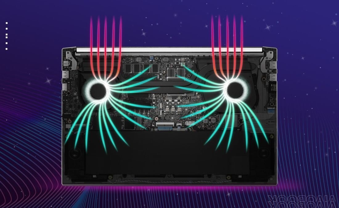 Laptop ASUS Vivobook Pro M3500 - zaawansowany układ chłodzenia