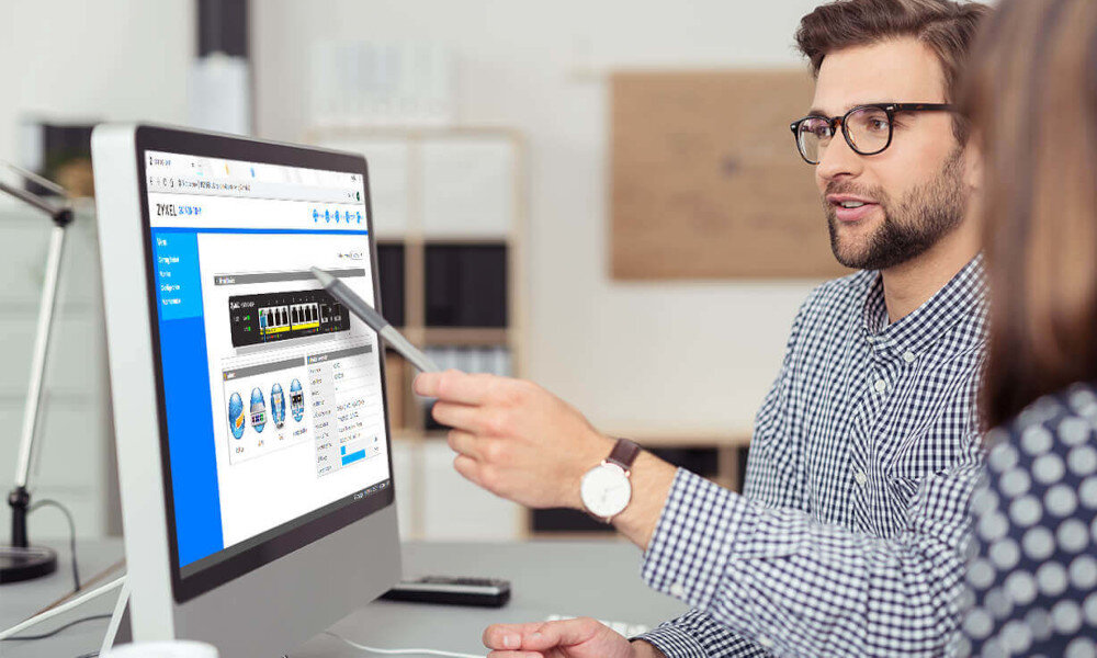 Switch ZYXEL GS1900-24E-EU0103F zarządzanie kontrola monitorowanie podwójny obraz