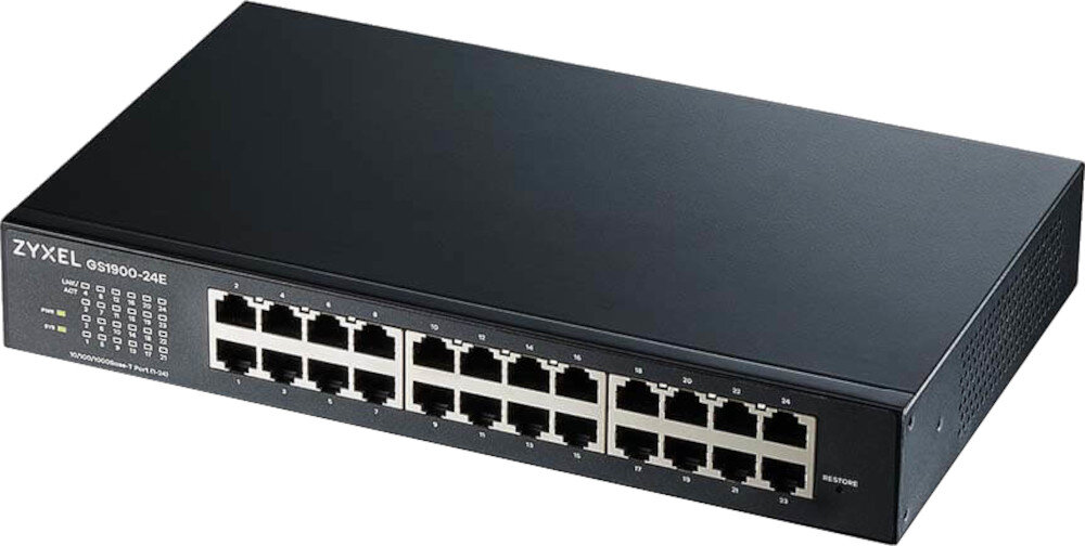 Switch ZYXEL GS1900-24E-EU0103F zużycie energia prąd standard wykrywanie ruchu