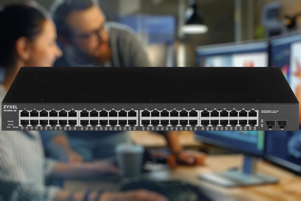 Switch ZYXEL GS1900-48 praca szybkość eleastyczność pomoc wyposażenie
