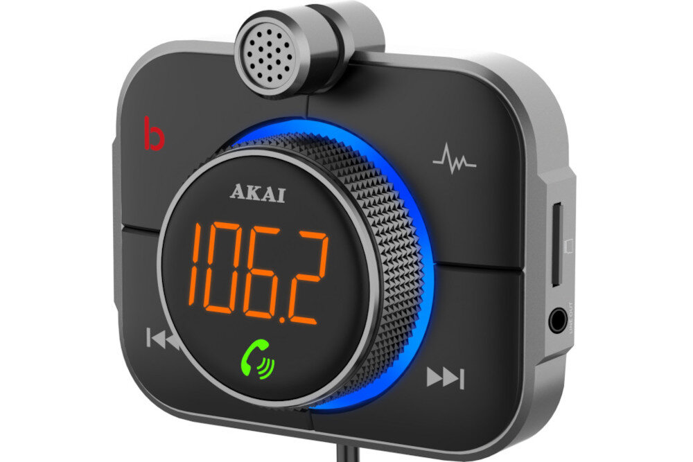 Transmiter FM AKAI FMT-95BT napiecie szybkie ladowanie