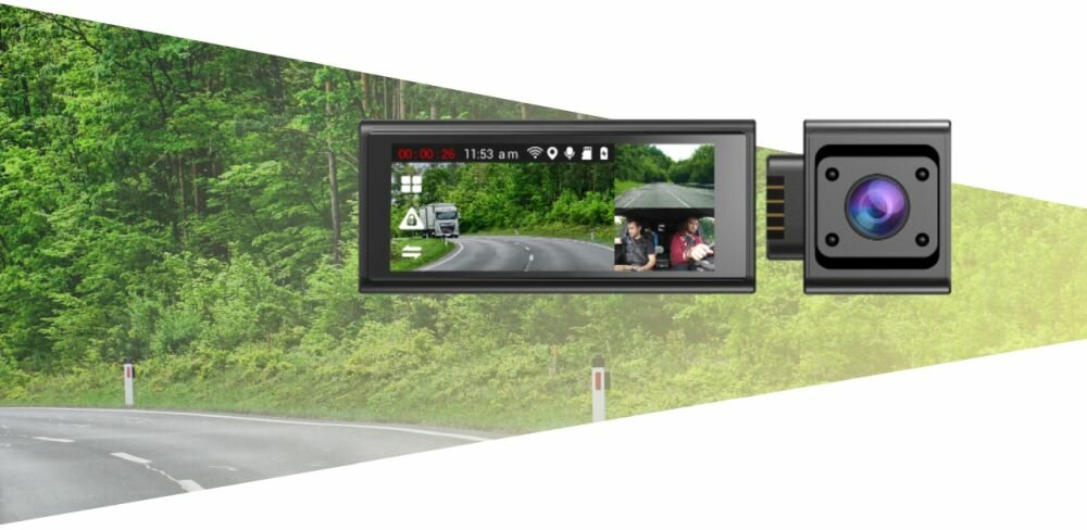 Wideorejestrator NAVITEL RC3 Pro mapa trasa przejazd prędkość aktualizacja zasilanie ekran przekątna montaż uchwyt łączność samochód
