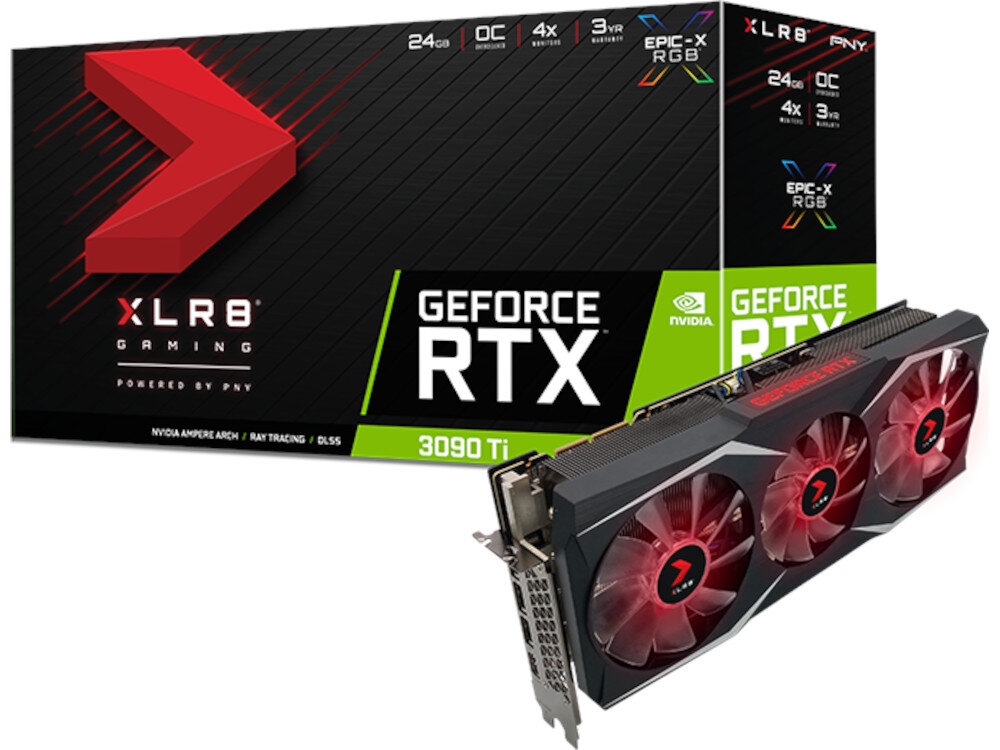 Karta graficzna PNY GeForce RTX 3090 Ti XLR8 Gaming Uprising 24GB OC zawartosc