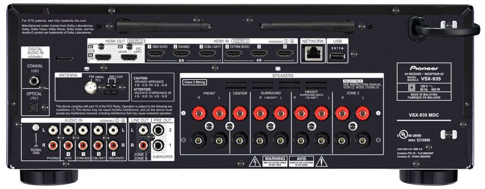 Amplituner PIONEER VSX-935S  - tuning