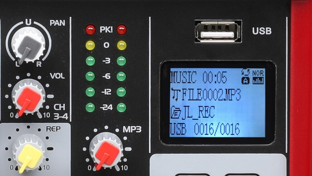 Mikser audio NOVOX M4MKII - zapamiętywanie