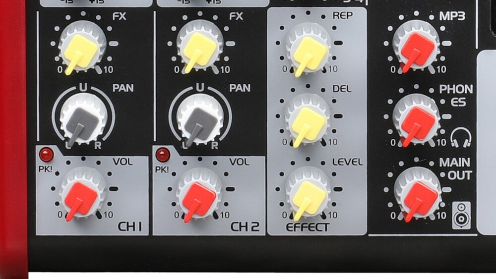 Mikser audio NOVOX M8MKII - zapamiętywanie