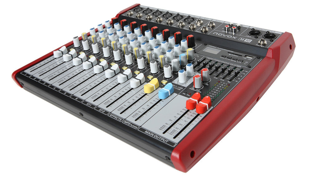 Mikser audio NOVOX M10 - sterowanie
