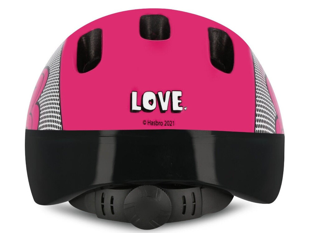 Kask rowerowy SPOKEY My Little Pony Różowy dla Dzieci (rozmiar S) certyfikat CE norma EN1078 rygorystyczne testy bezpieczeństwa amortyzuje drgania pochłania siłę uderzeniową