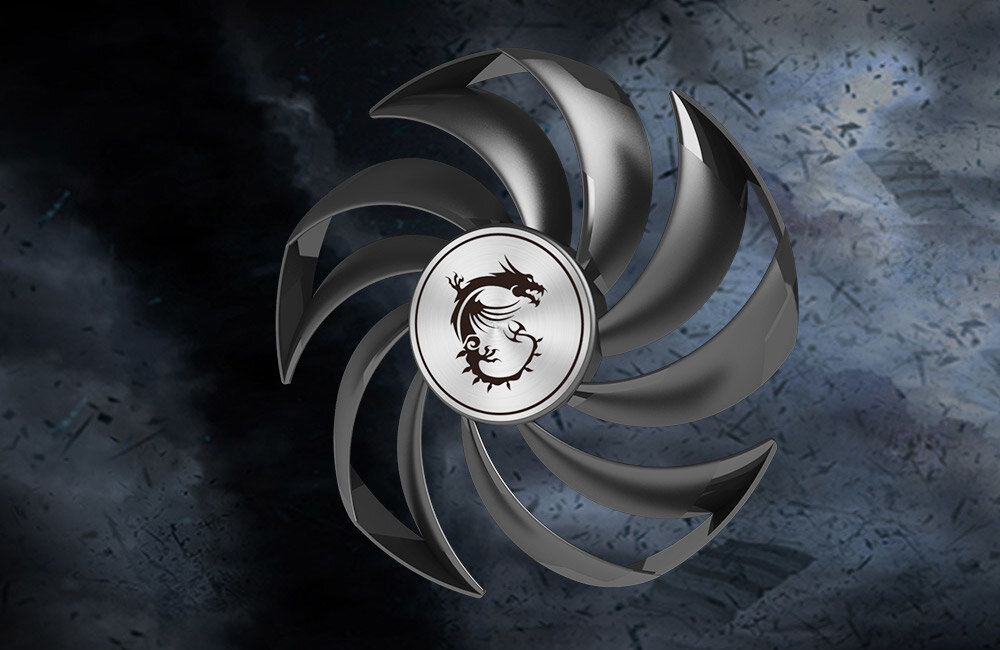 Karta graficzna MSI GeForce RTX 3090 Ti Black Trio 24GB efektywne chlodzenie