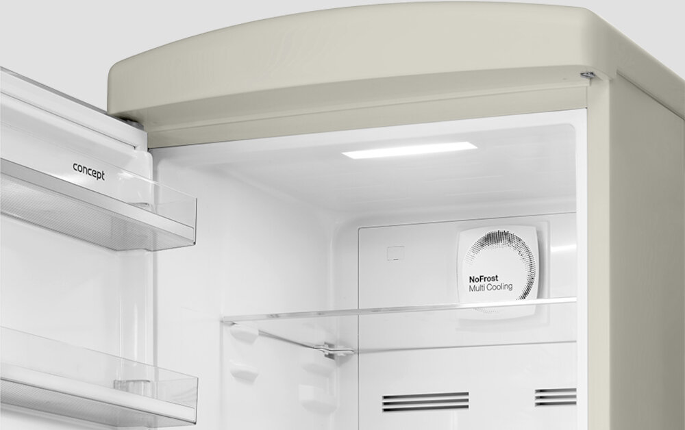 Lodowka CONCEPT LKR7460BEL Retro energooszczedne oswietlenie LED