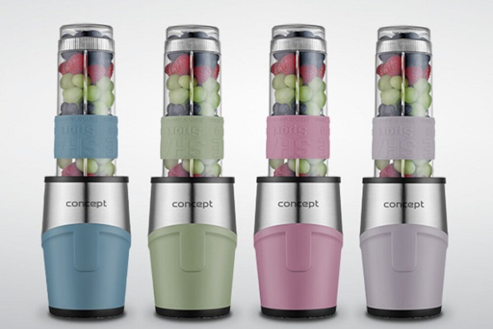 Blender kielichowy CONCEPT SM3483 + 1 bidon w komplecie 4 wersje kolory