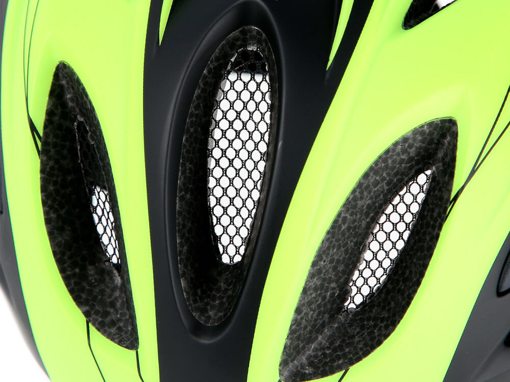 Kask rowerowy NILS EXTREME MTW291 Czarno-żółty MTB (rozmiar M) wentylacja moskitiera