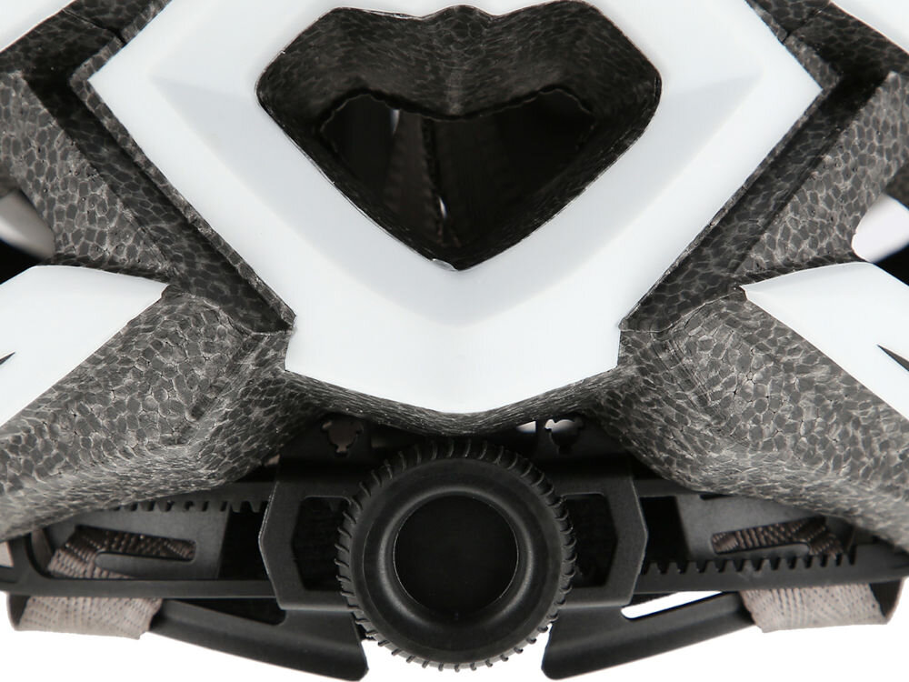 Kask rowerowy NILS EXTREME MTW202 Czarno-biały (rozmiar S) regulacja pokrętło pasek