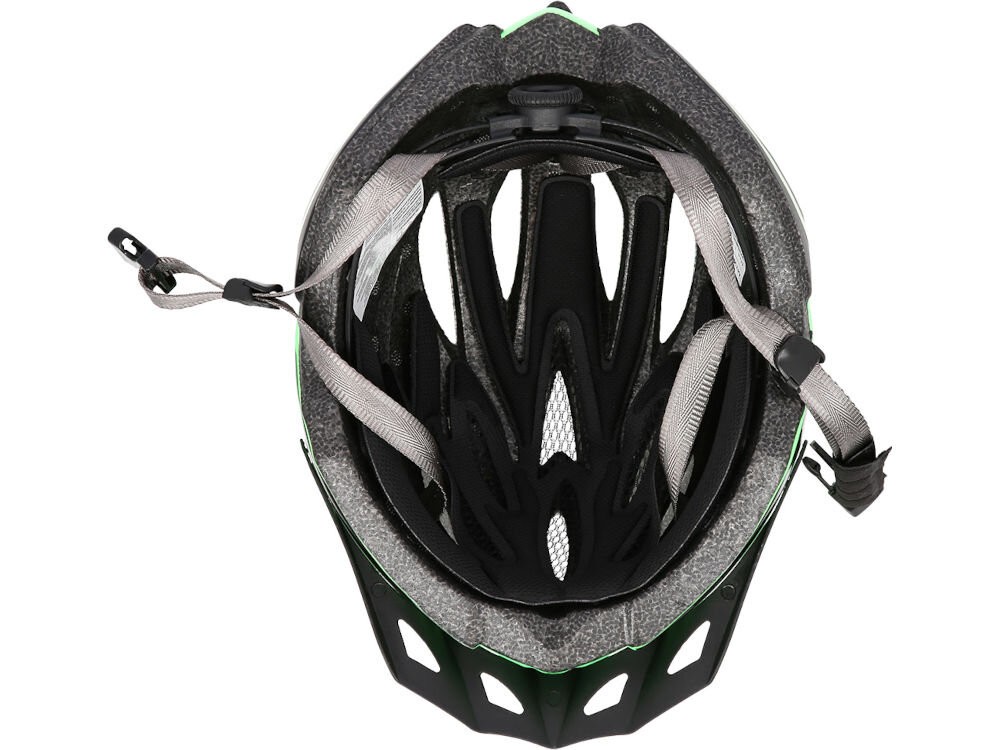 Kask rowerowy NILS EXTREME MTW202 Zielono-czarny (rozmiar S) pianka eps in-mold