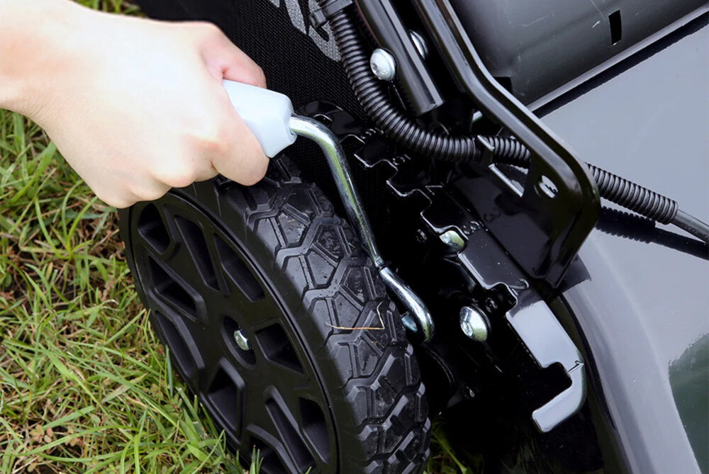 Kosiarka akumulatorowa GREENWORKS GD40LM46SP z napędem 7-stopniowa regulacja wysokosci trawy w zakresie 25-80 mm