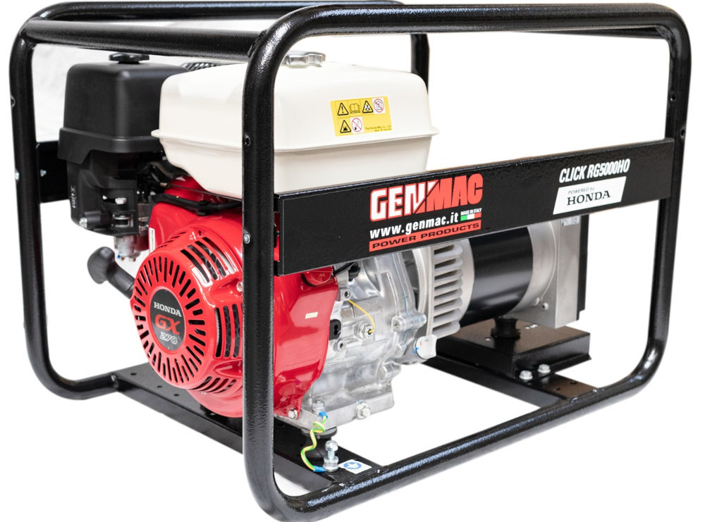Agregat prądotwórczy GENMAC Click RG5000HO AVR potezna moc urzadzenia