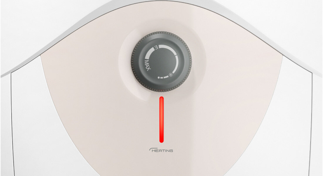Bojler elektryczny ARISTON Dune RS 15U 3100855 15 l Podumywalkowy Panel urządzenia z naciskiem na wygodę i prostotę obsługi Ergonomiczne pokrętło wyraźne oznaczenia przejrzysty interfejs
