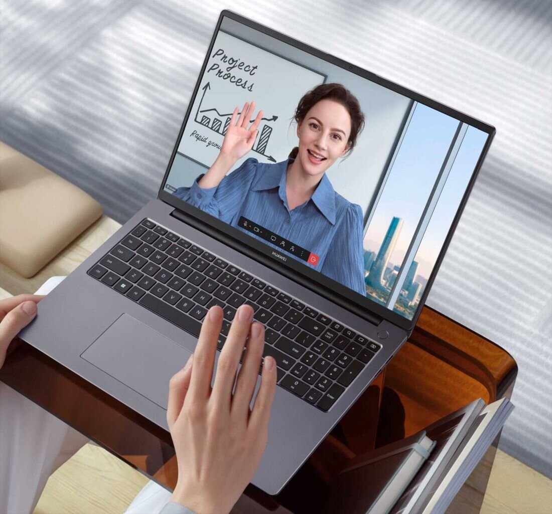 Laptop HUAWEI MateBook D 16 - Mobilna sala konferencyjna   