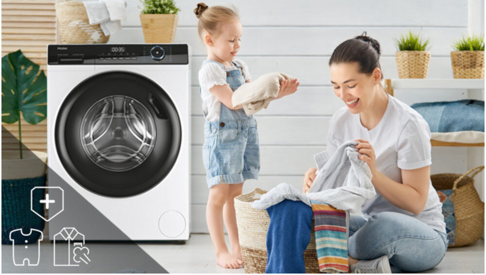 PRALKA HAIER I-PRO 3 HW100-B14939-S 10KG, A, 1400RPM DIRECTMOTION jakość ochrona
